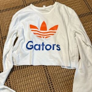 Women’s, size L, long sleeve, crop Gators, UF, University of Florida, adidas UF